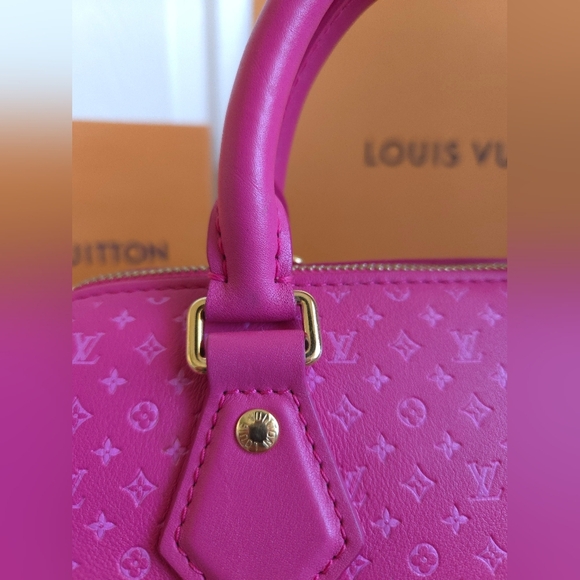 Louis Vuitton Speedy Bandoulière 20 Nanogram Hot Pink Calf Leather Bag - Picture 8 of 16